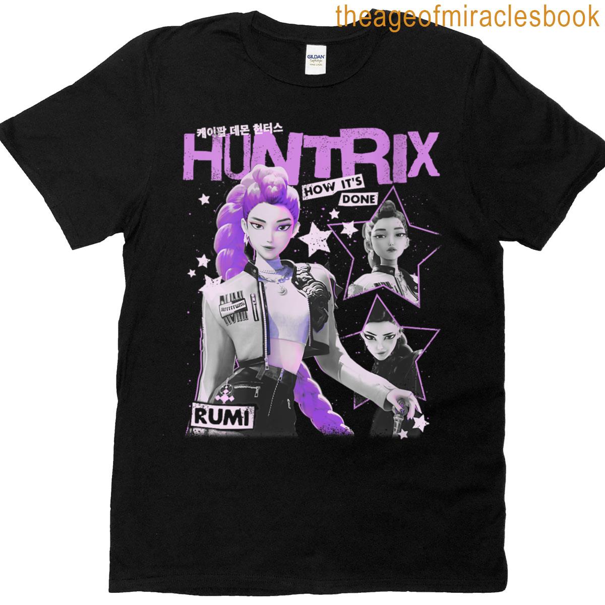 Womens Kpop Demon Hunters Huntrix Rumi How Its Done Retro Poster T-shirt