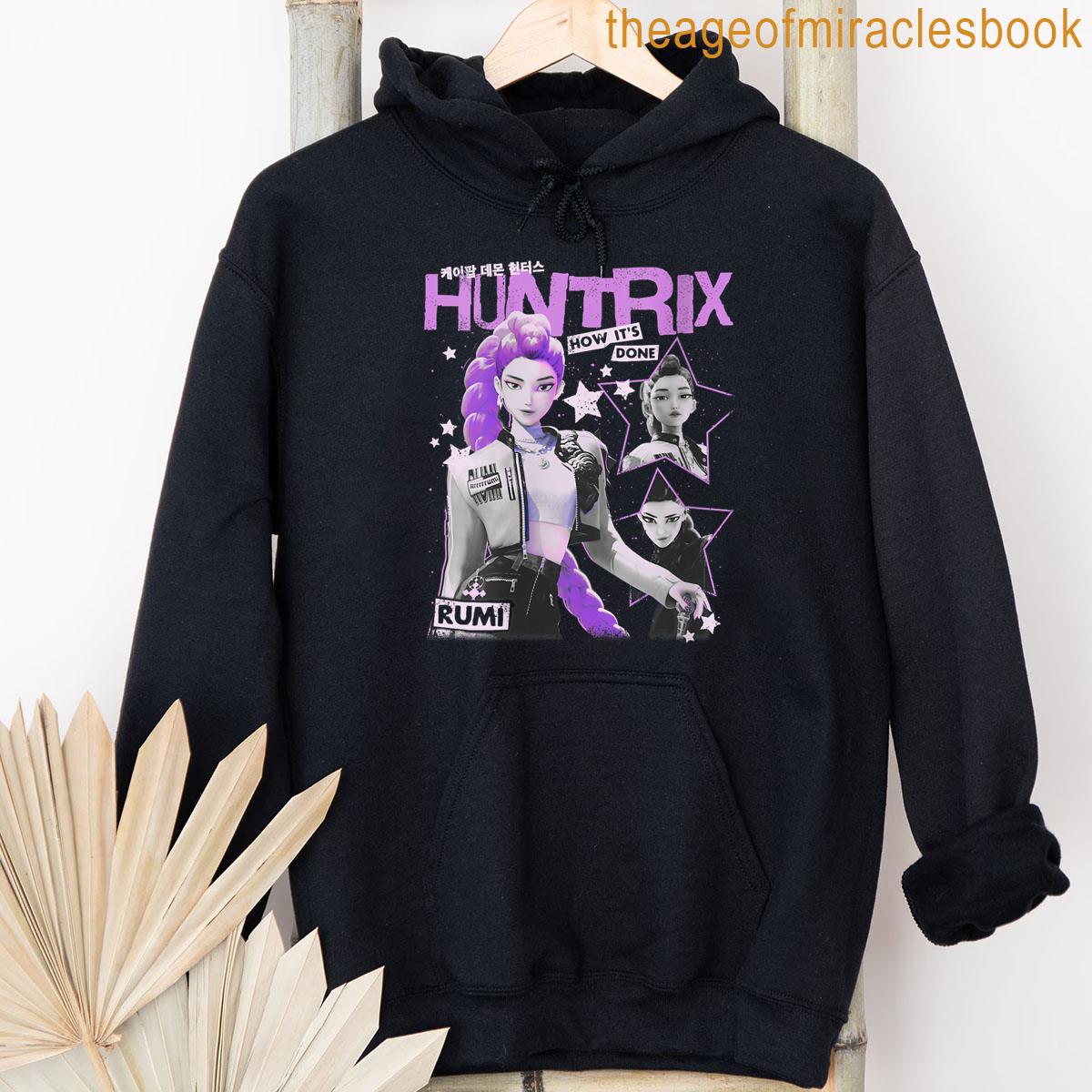 Alternative view of Womens Kpop Demon Hunters Huntrix Rumi How Its Done Retro Poster T-shirt