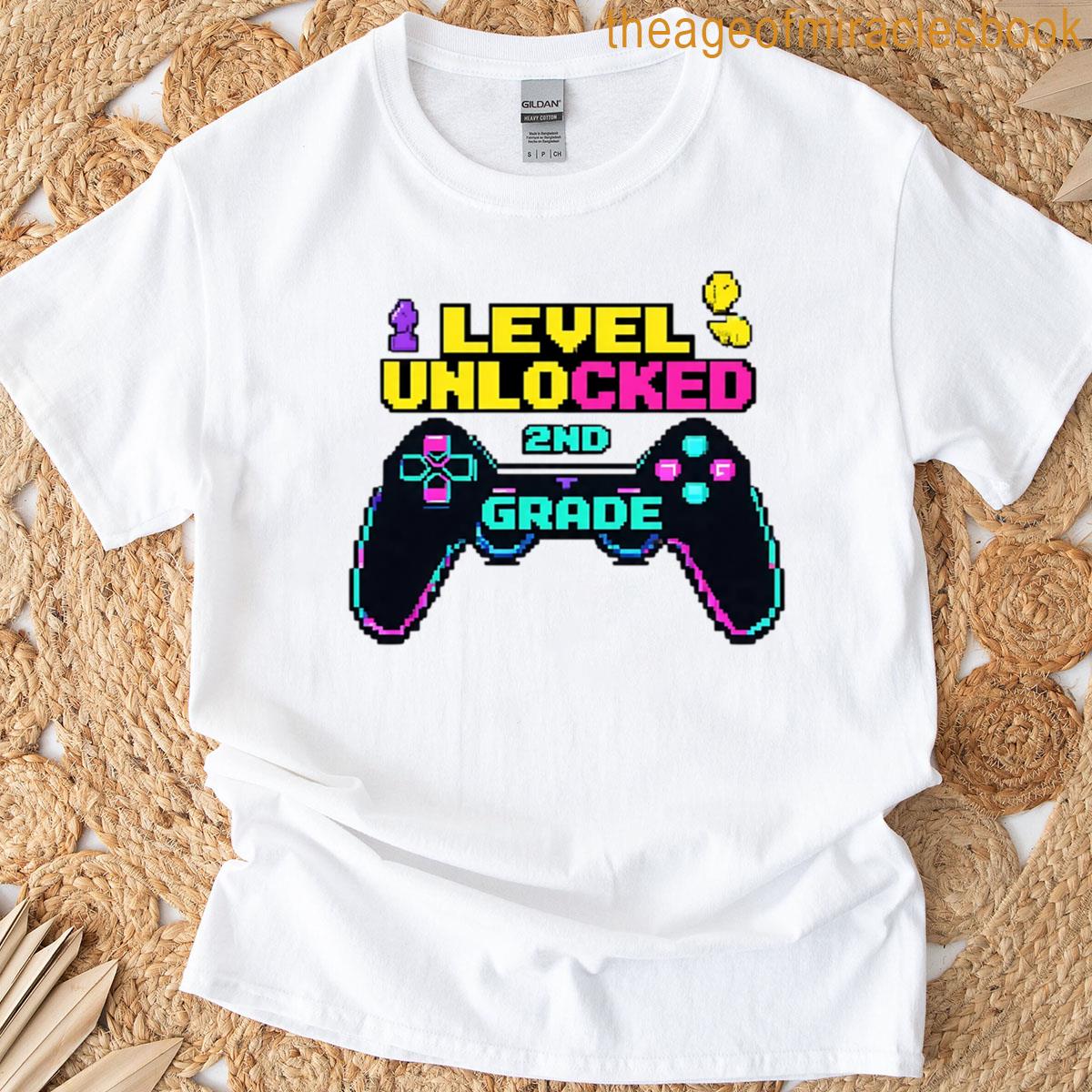 2nd Grade Level Unlocked Dabbing Gamer – Kids Tee T-shirt