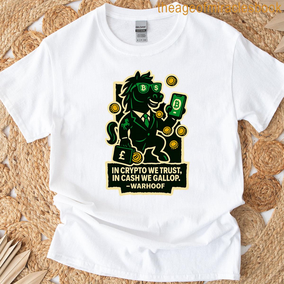 British Crypto Horse Sticker Funny Lloyds Bank Meme Warhoof Oversized  T-shirt