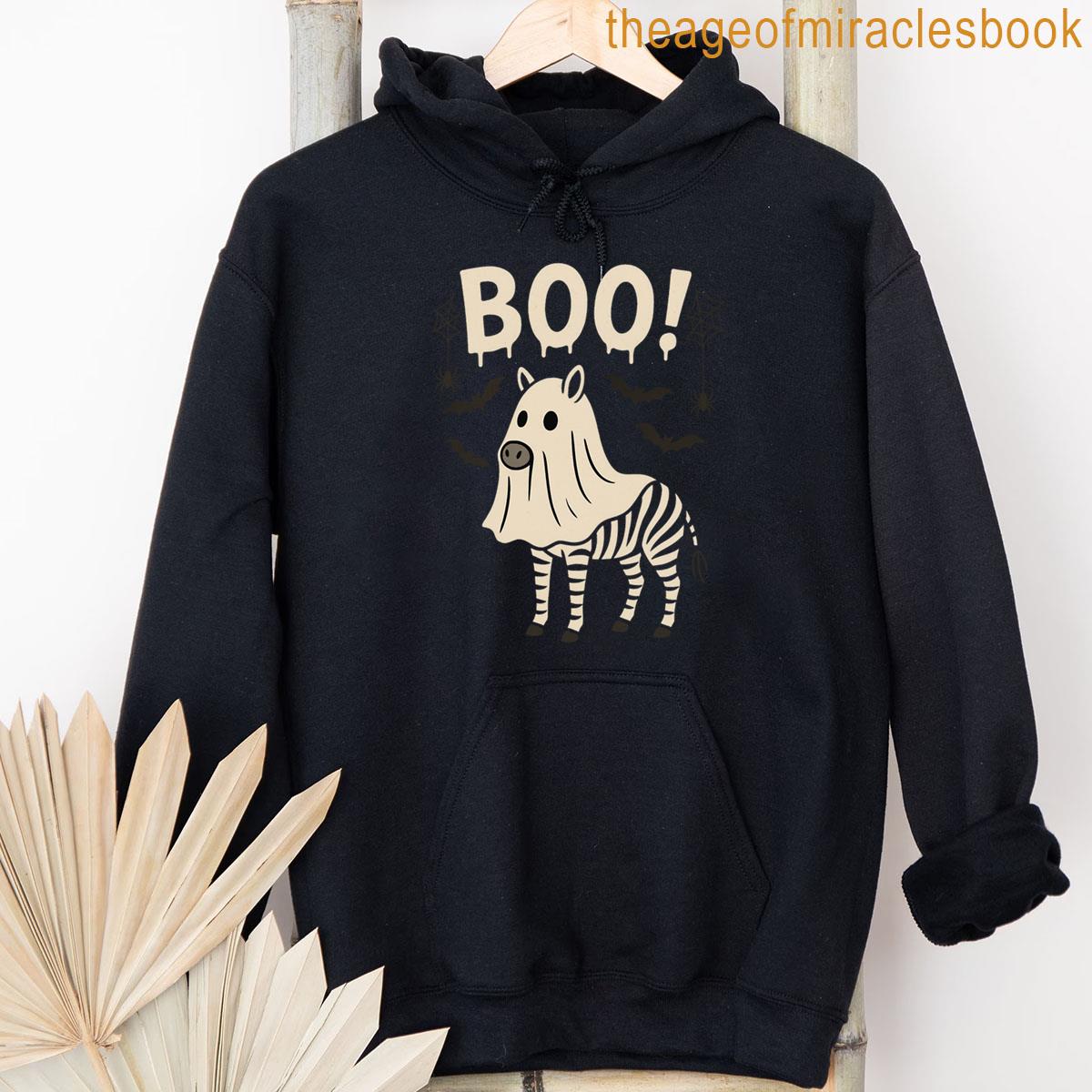 Alternative view of Zebra Boo Halloween Funny Costume Animal Lover T-shirt