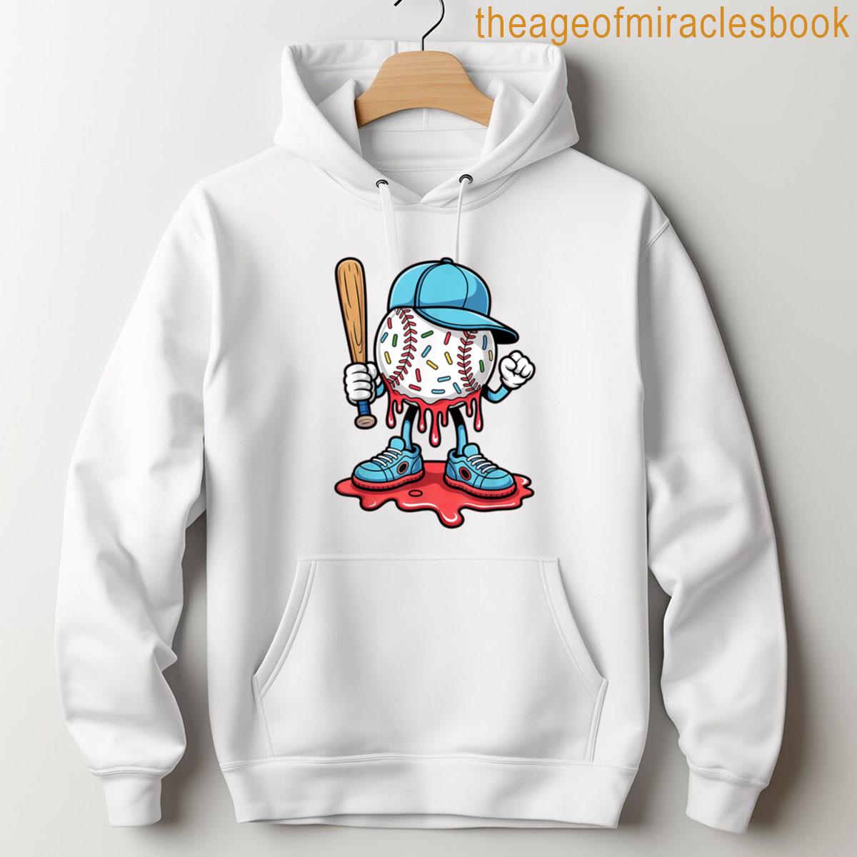 Alternative view of Baseball Lifestyle 101 Apparel Youth Baseball Drip Icecream T-shirt