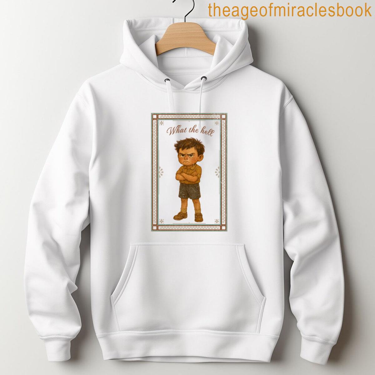 Alternative view of What The Hell Retro Vintage Kids Poster Style Framed Illustration Boy Version Boxy T-shirt