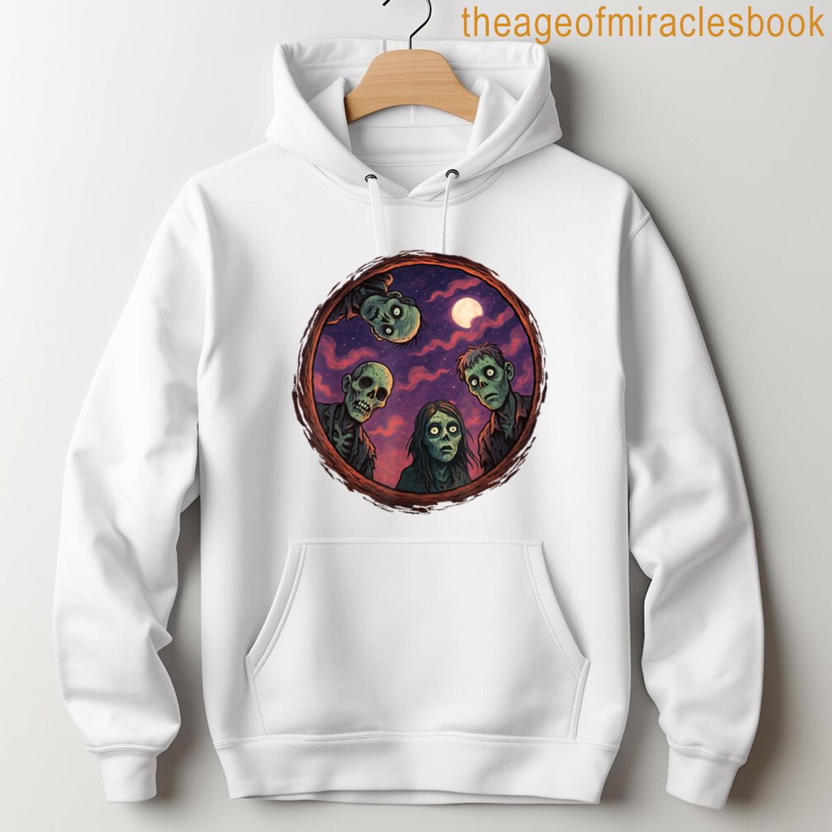 Alternative view of Zombie Men Women Funny Halloween Graphic Zombie Pit T-shirt