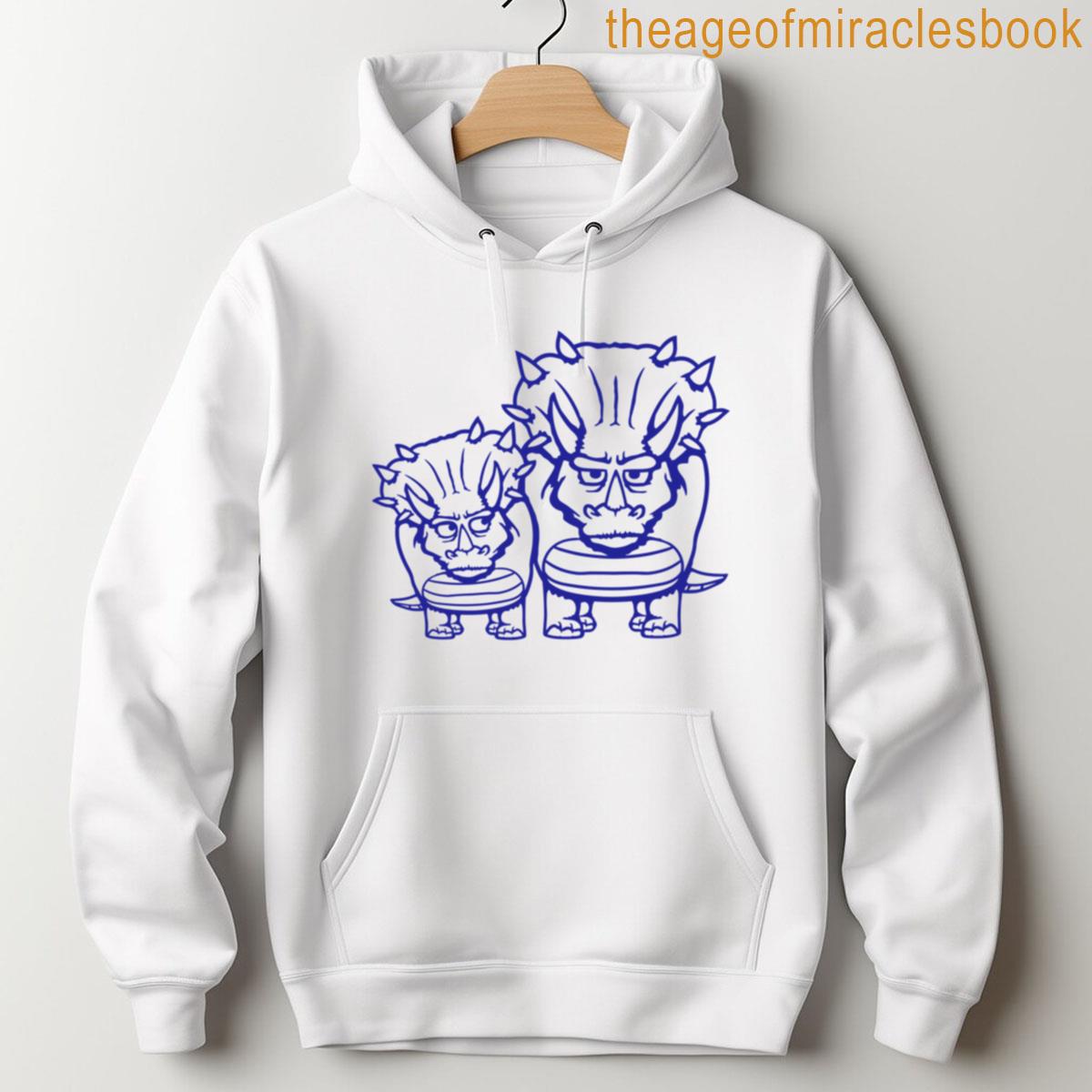 Alternative view of 2 Triceratops Horns Family Child Mom Dad Father Mother T-shirt