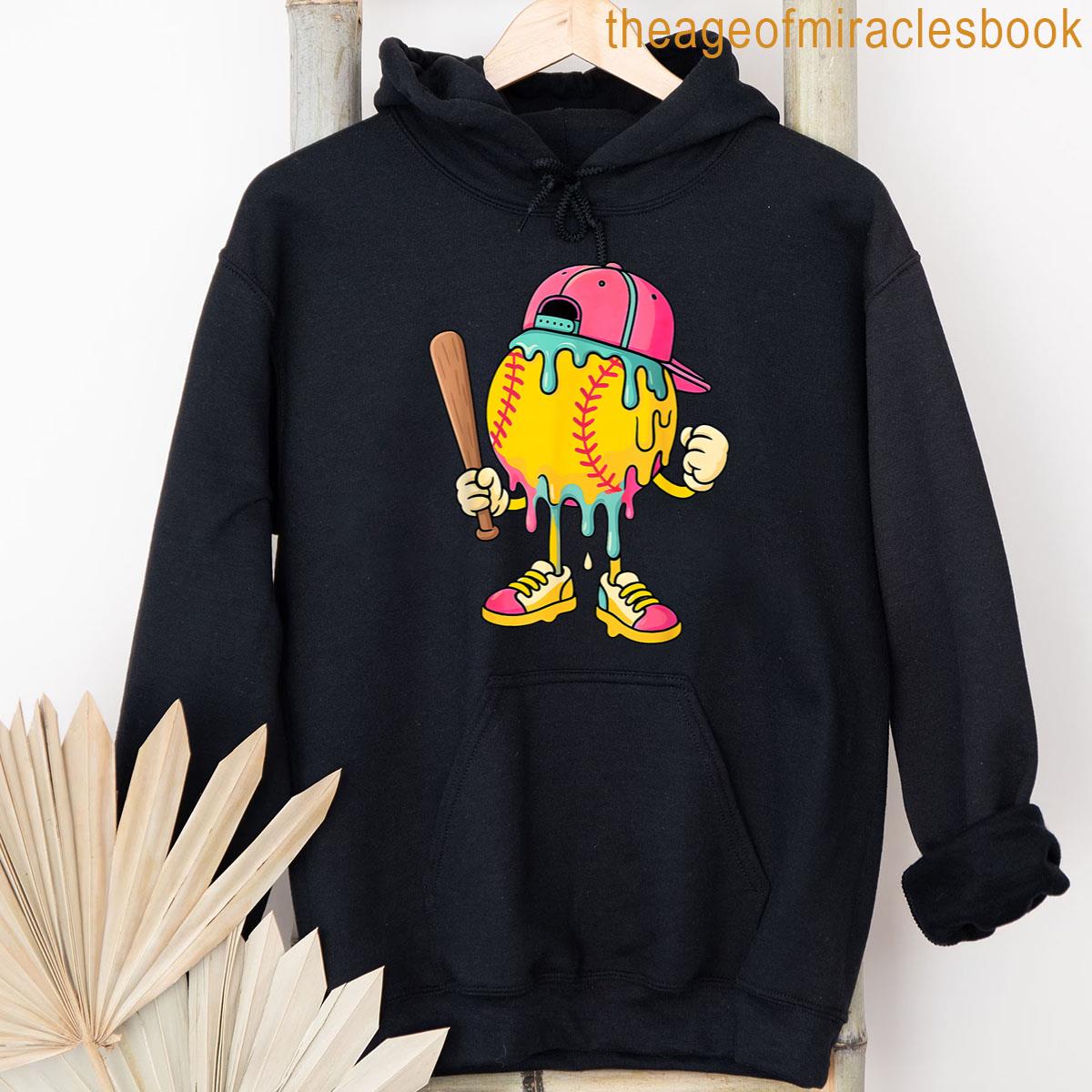 Alternative view of Baseball Drip Ice Cream Baseball Lifestyle 101 Apparel T-shirt