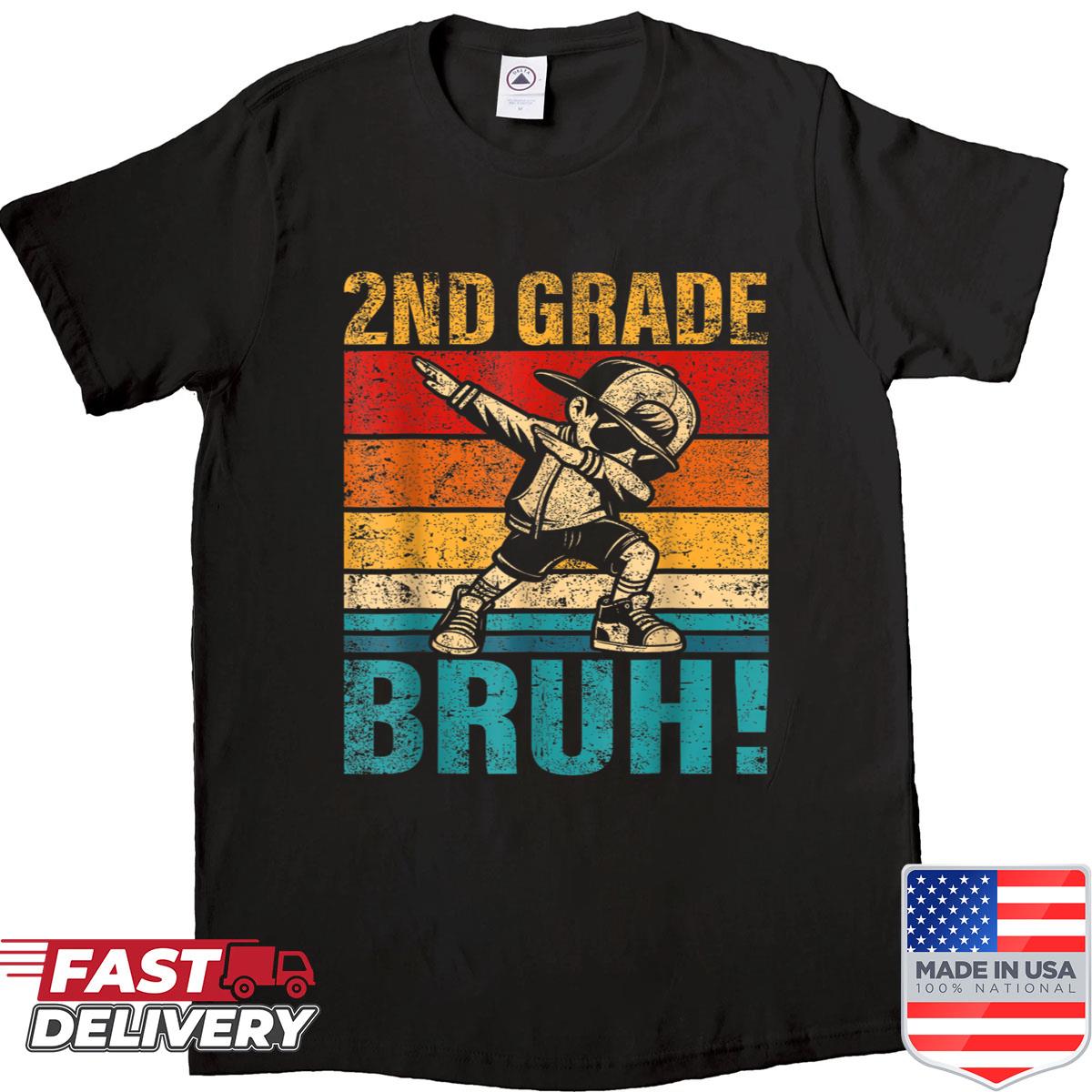 2nd Grade Level Unlocked Dabbing Gamer Boy Back To School Shirt