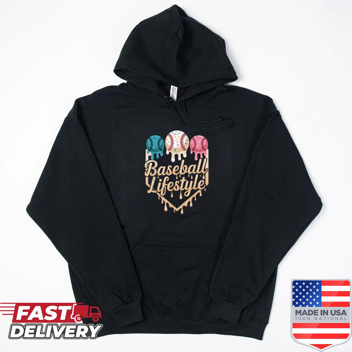 Alternative view of Baseball Lifestyle 101 Apparel Youth Baseball Drip Icecream Shirt
