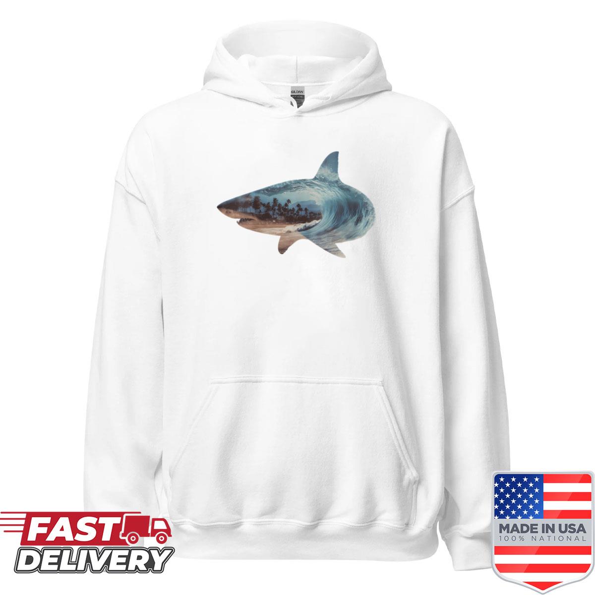 Alternative view of Womens Shark Animal Graphic Marine Biology Sea Ocean Shark Lover Shirt