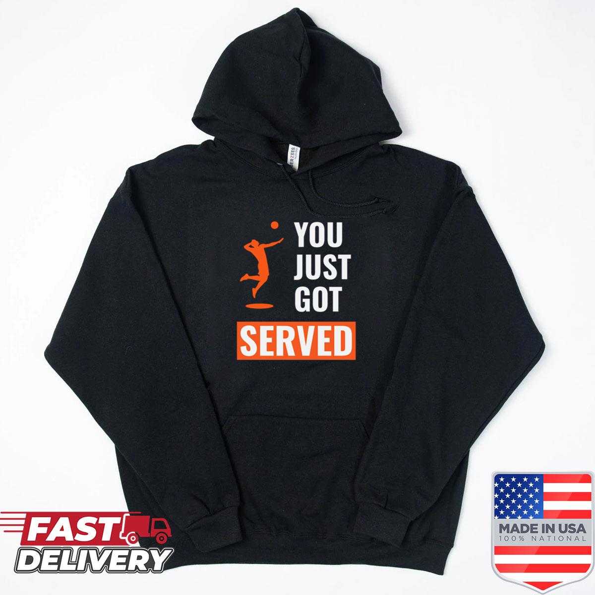 Alternative view of You Just Got Served- Volleyball Male Shirt