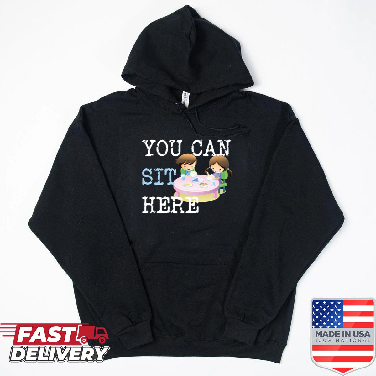 Alternative view of You Can Sit Here Friendly Students - Back To School Shirt