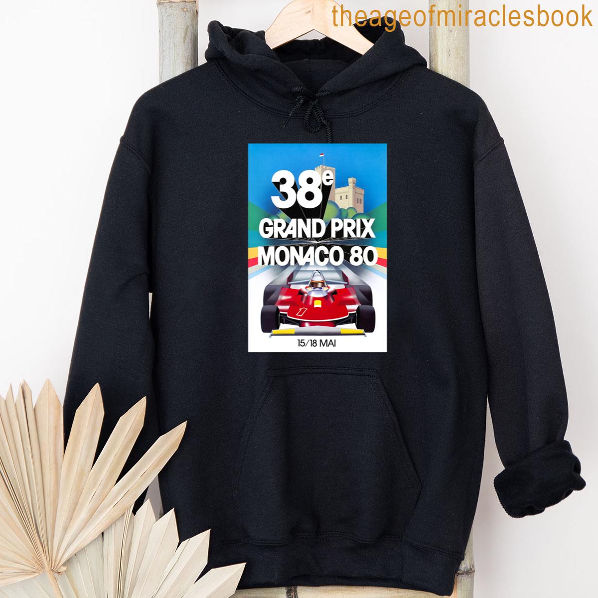 Alternative view of 1980 Monaco Grand Prix Racing Poster T-shirt