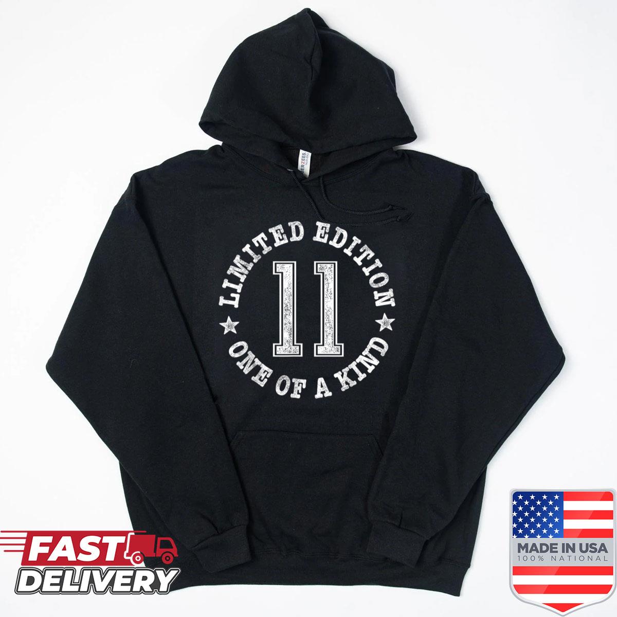 Alternative view of 11 Limited Edition One Of A Kind 11th Birthday 11-year-old Shirt