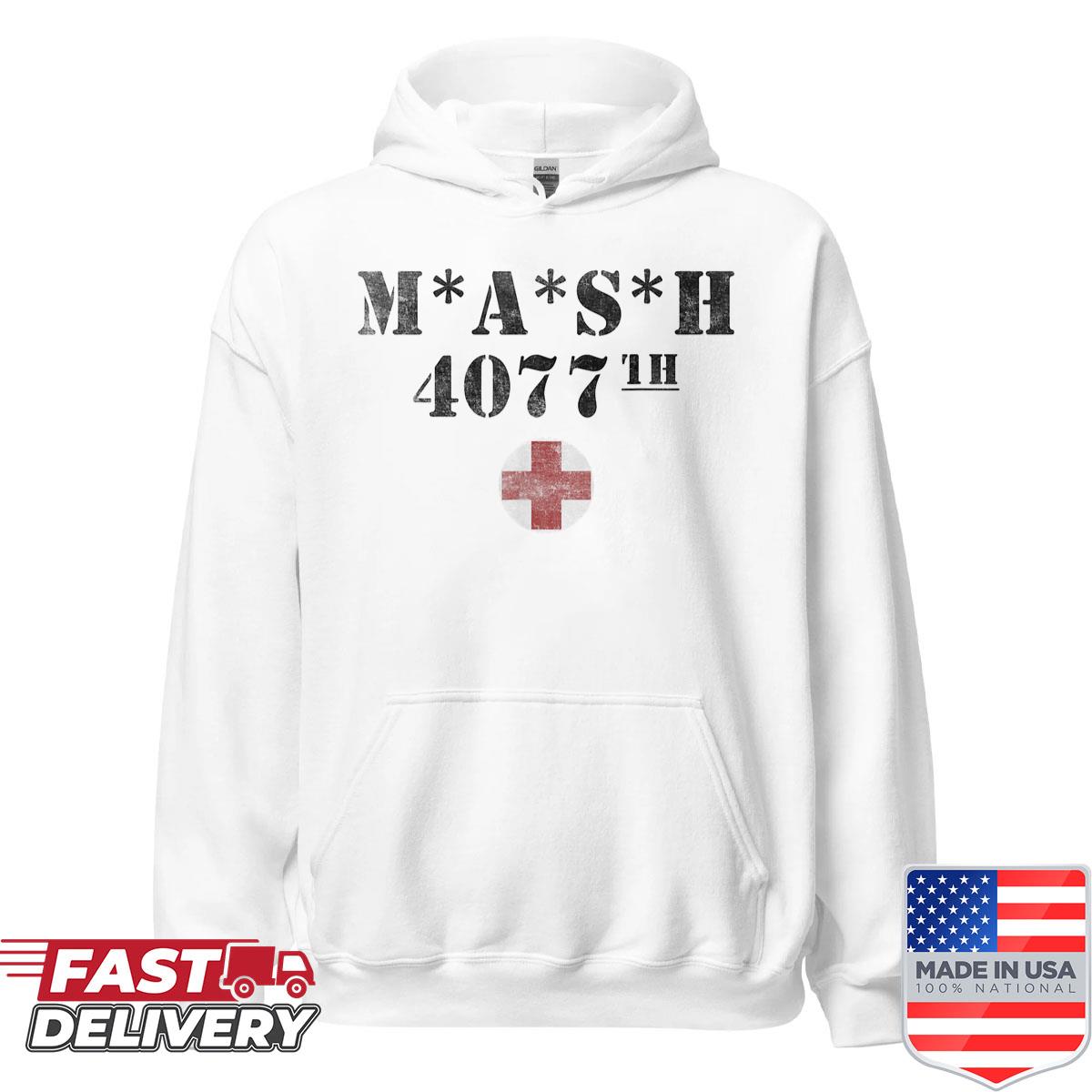 Alternative view of 4077 Retro Army Military 4077 Red Cross Vintage Shirt