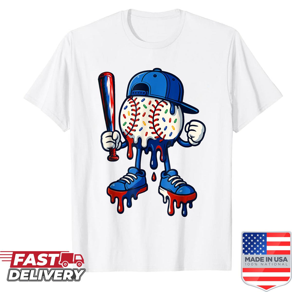 Baseball Lifestyle 101 Apparel Youth Baseball Drip Icecream Shirt