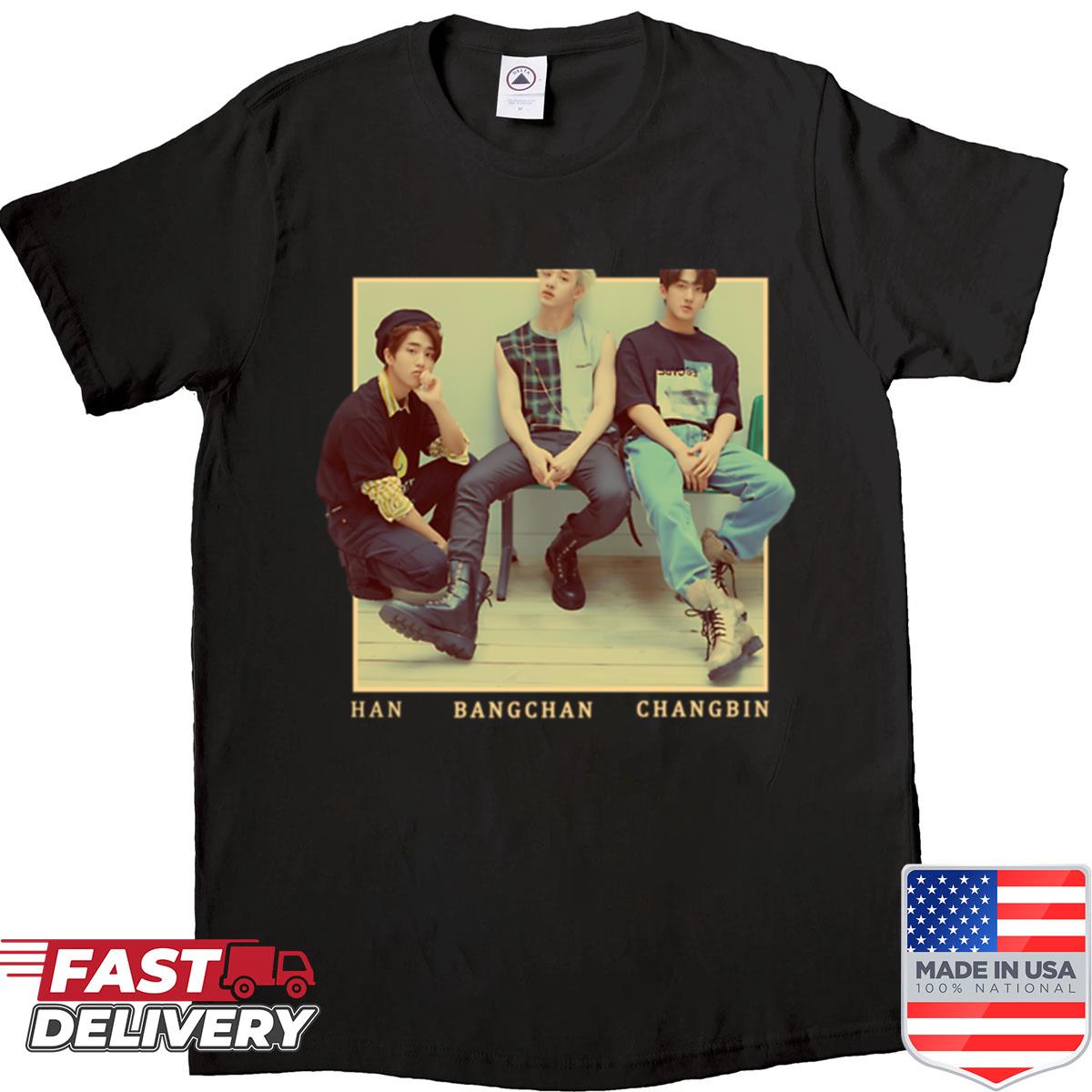 3racha Stray Kids Vintage Retro Band Style 90s Shirt
