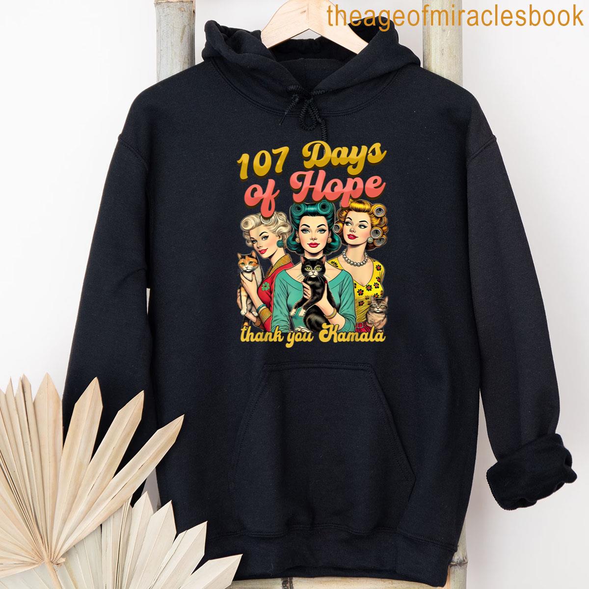 Alternative view of 107 Days Kamala Harris Childless Cat Ladies T-shirt