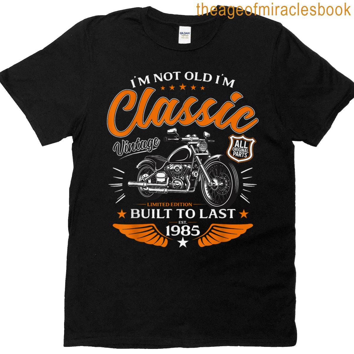 40th Birthday Man Gift Motorcycle Motorcyclist Biker 1985 T-shirt 40th Birthday Man Gift Motorcycle Motorcyclist Biker 1985 T-shirt