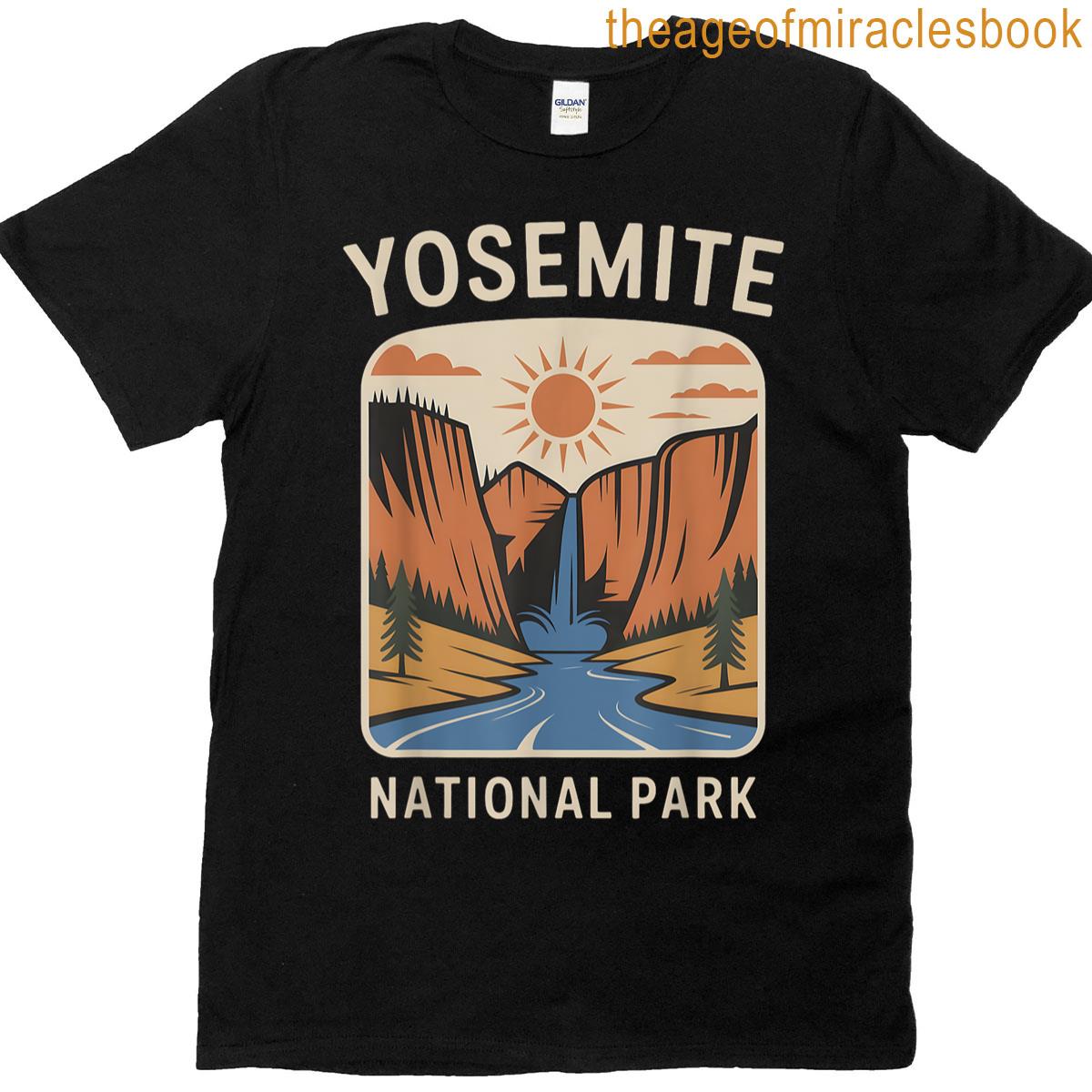 Yosemite National Park Vintage Family Hiking Camping T-shirt