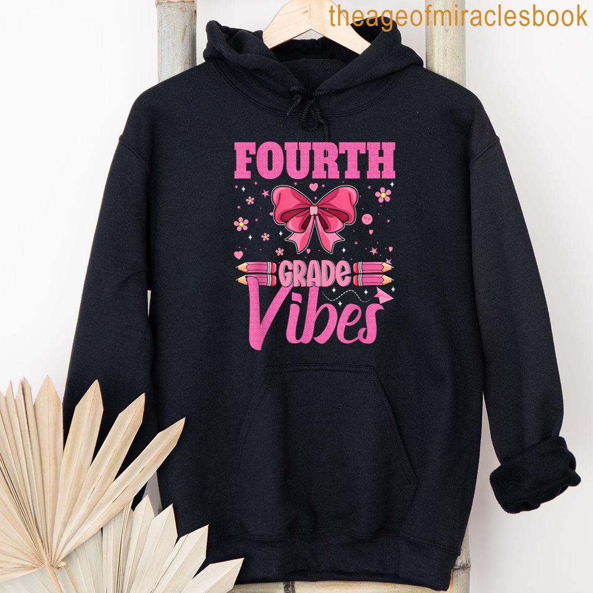 Alternative view of 4th Fourth Grade Vibes Bow Back To School Coquette T-shirt