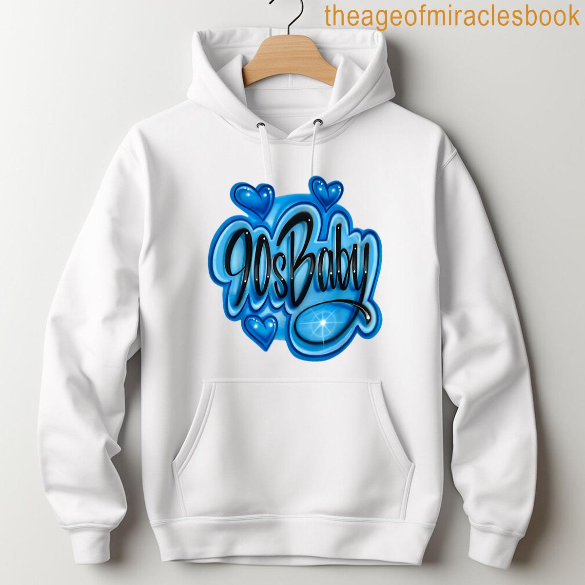 Alternative view of 90s Baby Airbrush Graffiti Style Y2k Lovers T-shirt