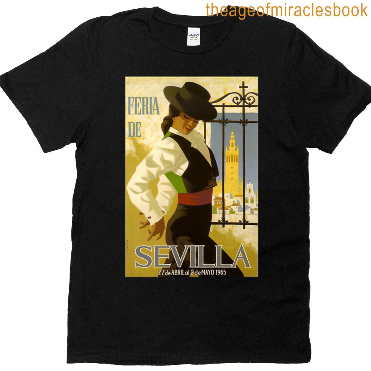 Vintage Seville April Fair Spring Festival Poster T-shirt