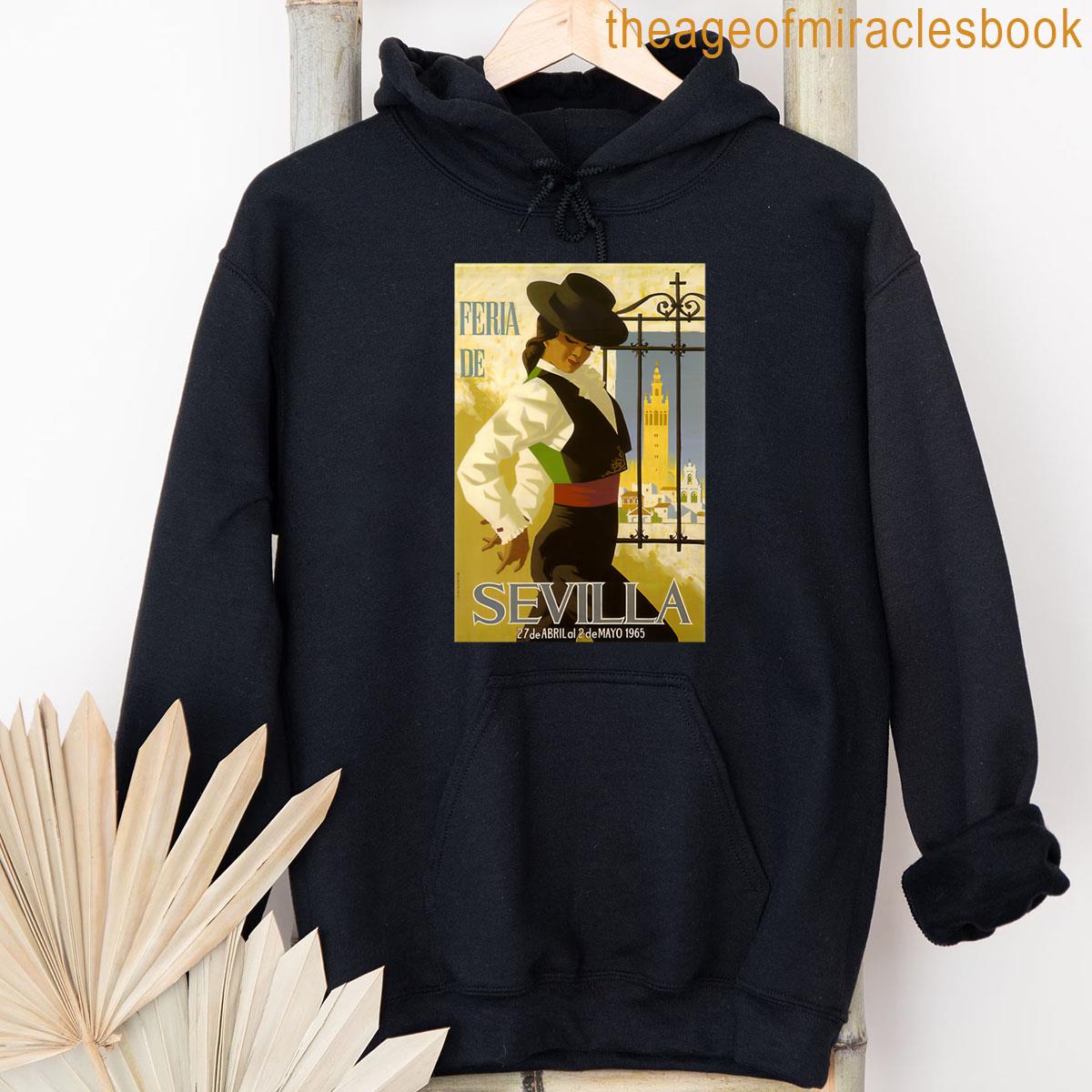 Alternative view of Vintage Seville April Fair Spring Festival Poster T-shirt