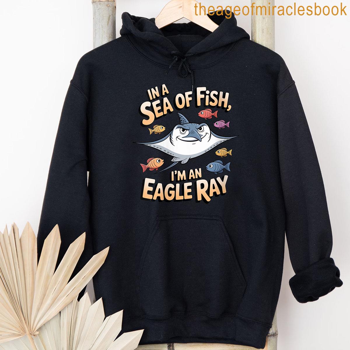 Alternative view of Womens Sea Of Fish Eagle Ray Marine Wildlife Statement T-shirt