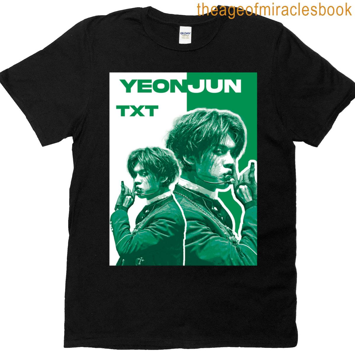 TXT ヨンジュン 韓国 ポップアップ コラボ Tシャツ サイズ L Yeonjun Txt T-shirt