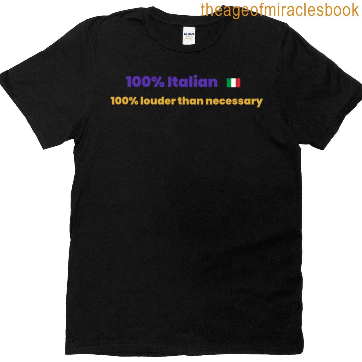 100 Italian 100 Perfect Italian Pride Tee T-shirt