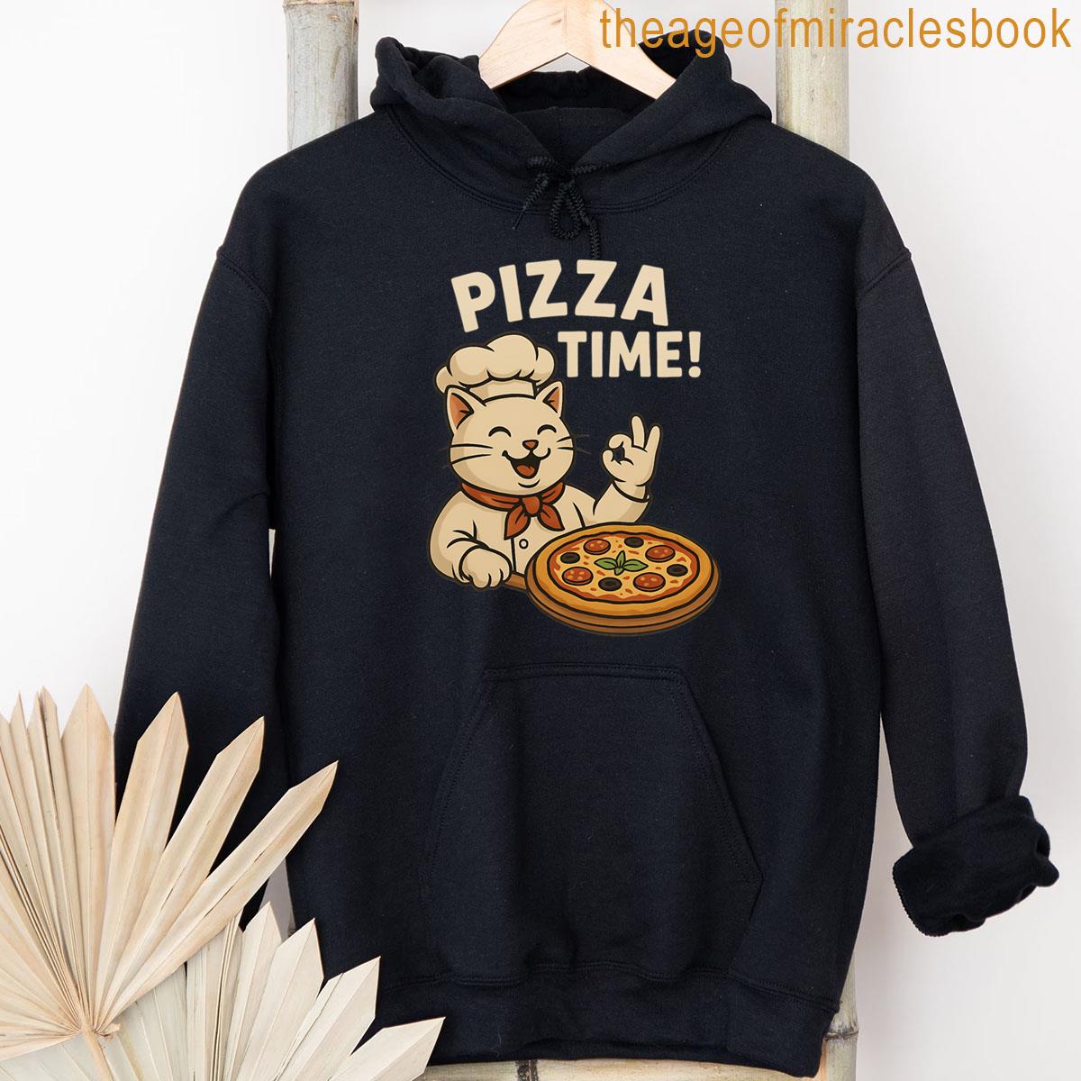 Luamoda Cat&Pizza Tee サイズ2 白 しろたん Tシャツ 半袖 《このえがおのために今日も》 ユニ