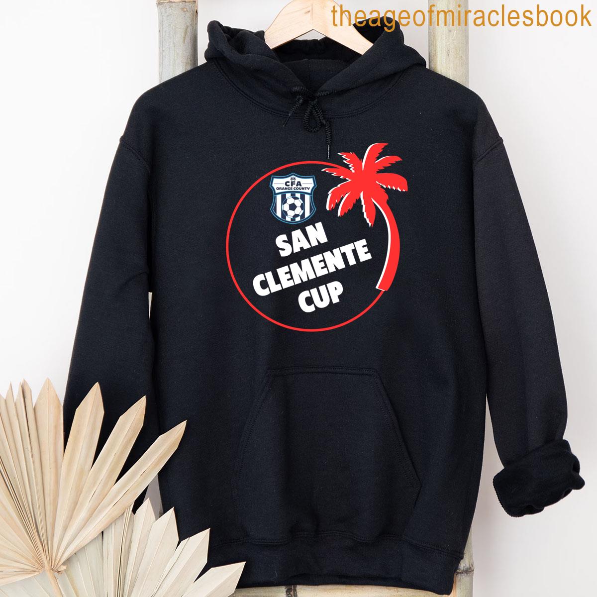 Alternative view of 2025 San Clemente Cup Tournament Palm Tree T-shirt
