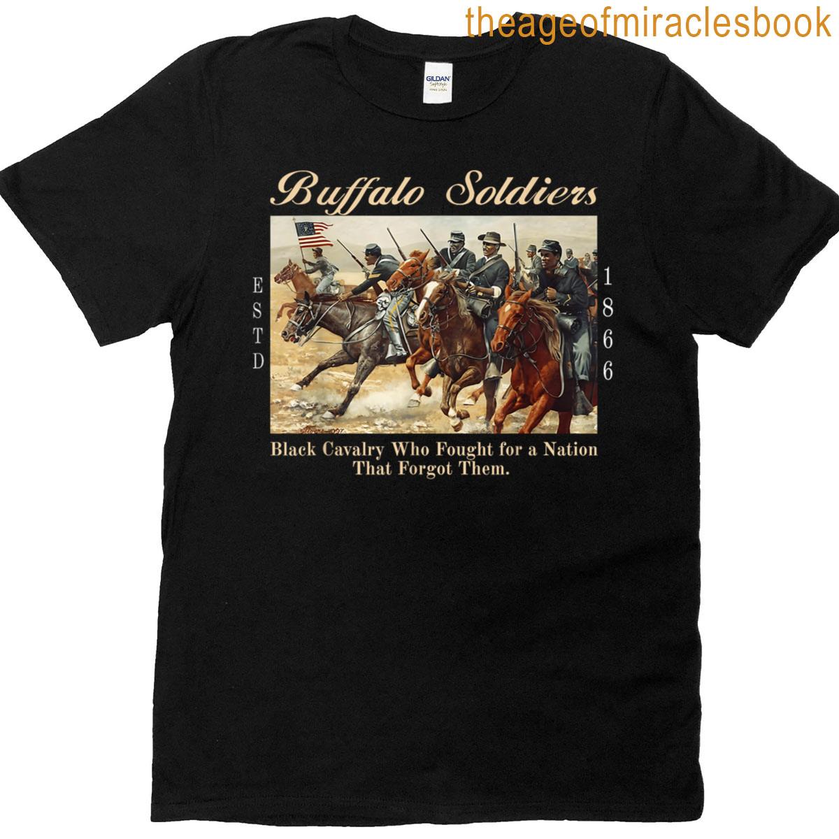 African American Black History Military Usa Buffalo Soldiers T-shirt