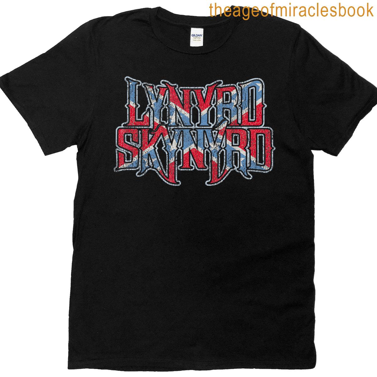 Vintage Logo Rock Biker Us Flag Southern T-shirt