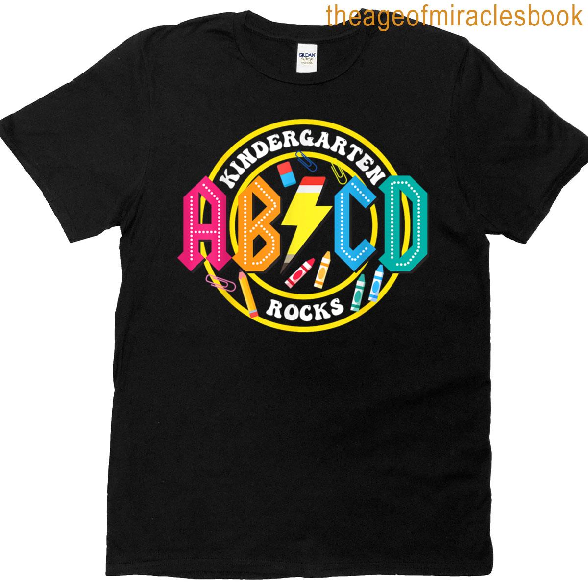 Kindergarten Rocks – Abcd Back To School Teachers Kids T-shirt