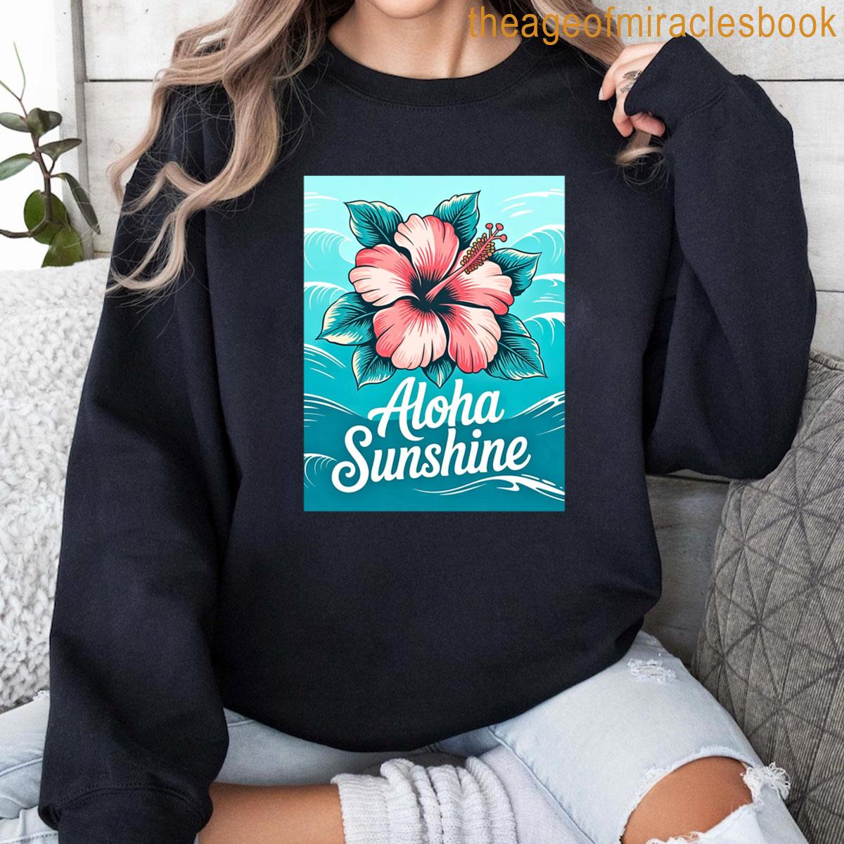 Aloha Sunshine - Tropical Hibiscus Oversized T-shirt