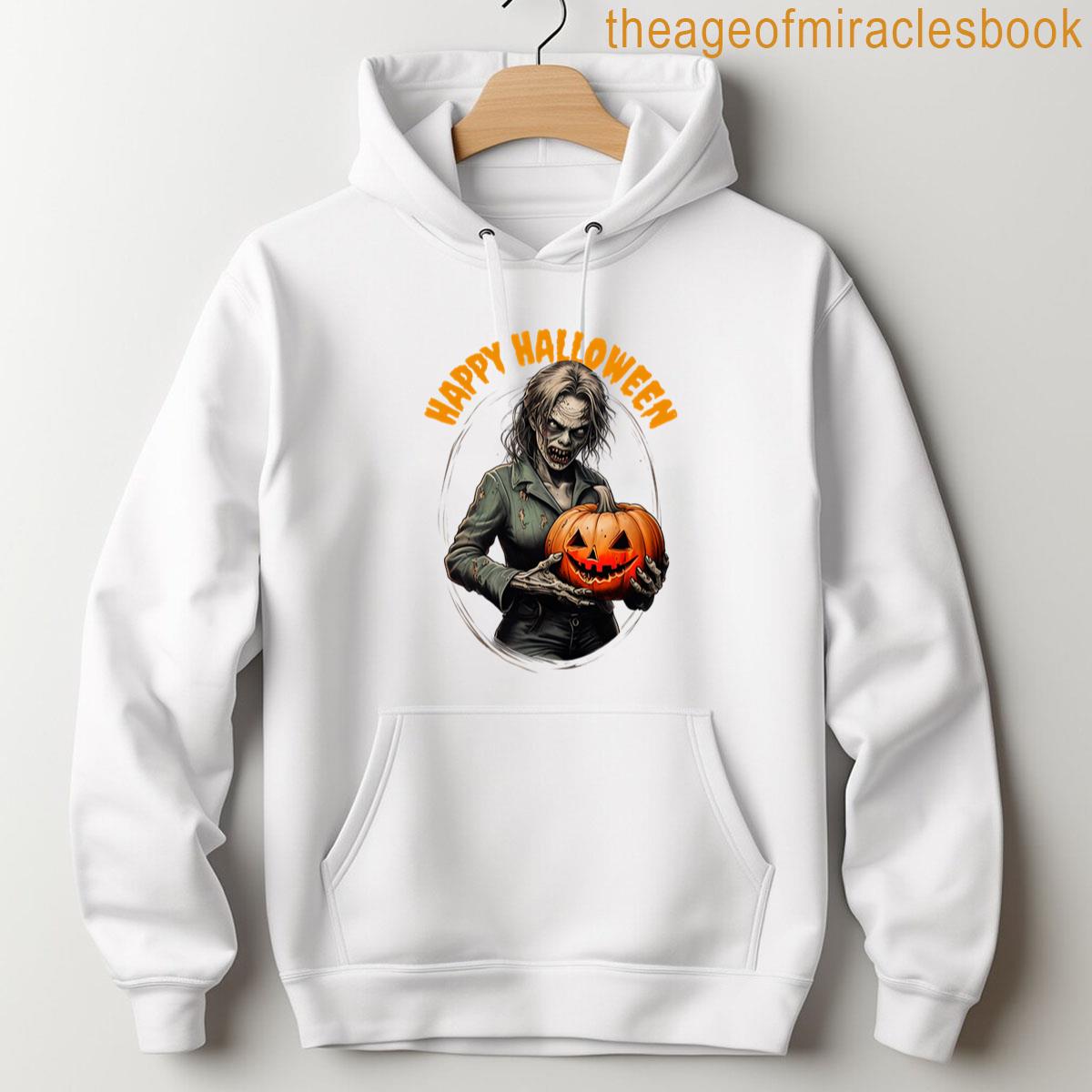 Alternative view of Zombie Woman - Halloween Horror Oversized T-shirt