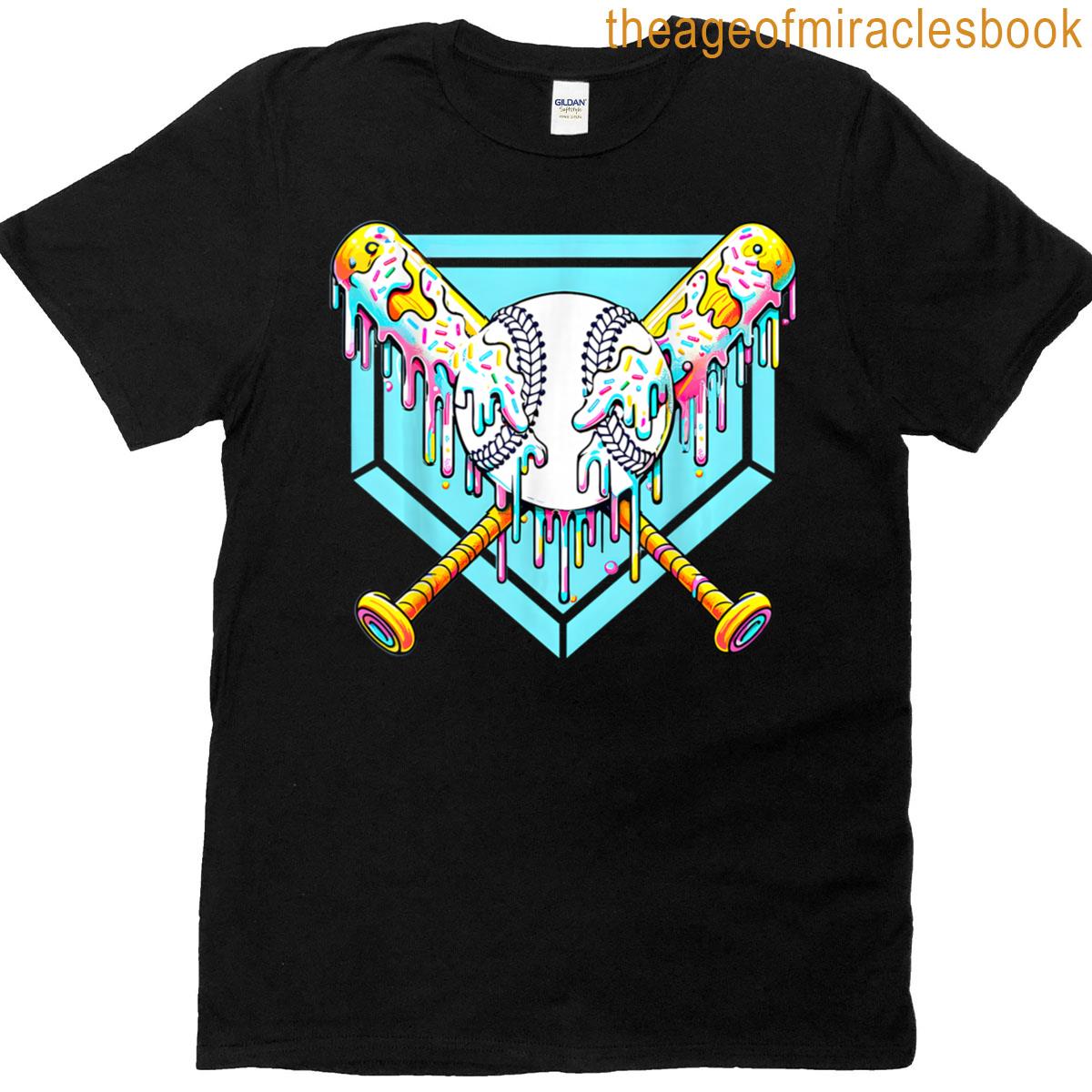 Baseball Lifestyle 101 Apparel Youth Baseball Drip Ice Cream T-shirt
