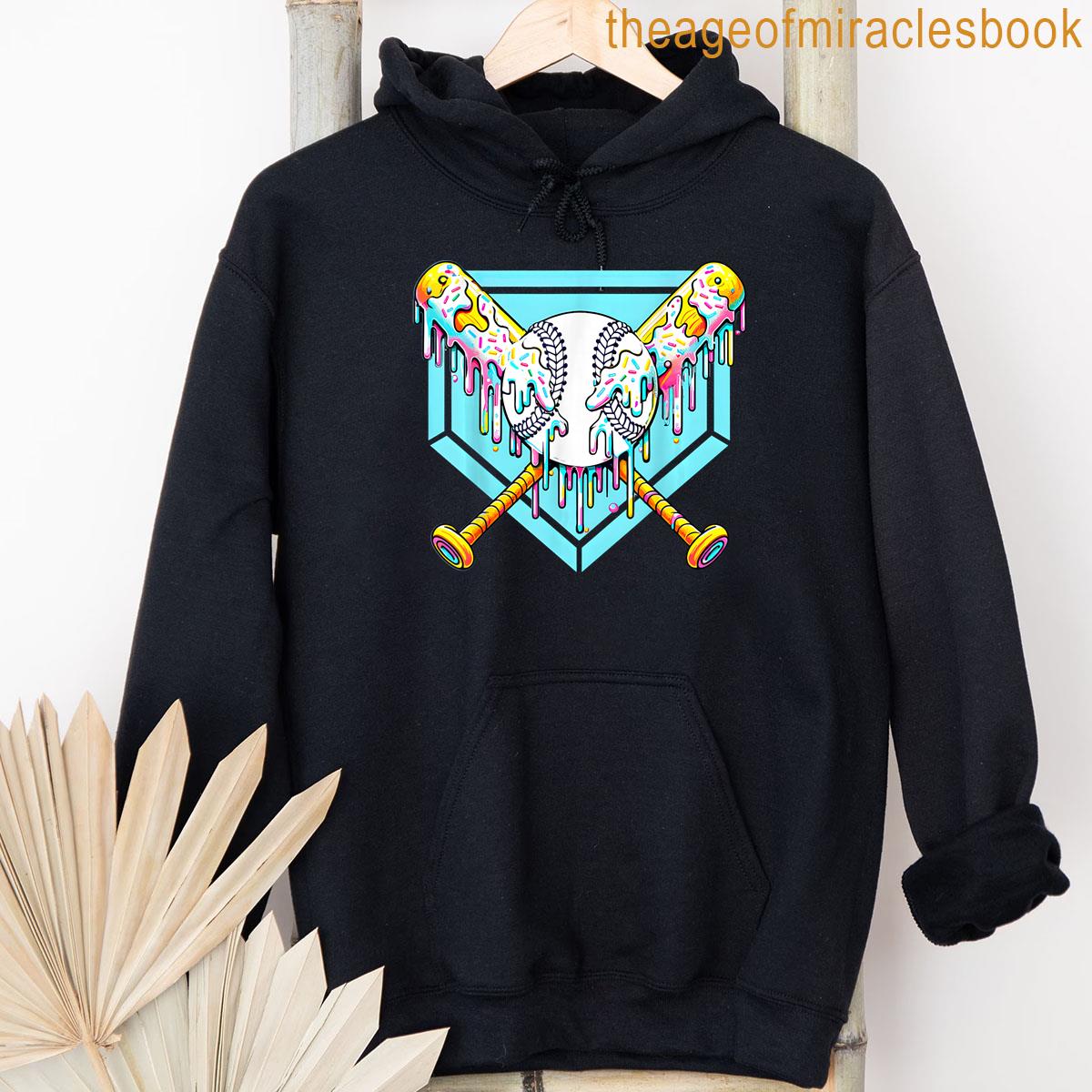 Alternative view of Baseball Lifestyle 101 Apparel Youth Baseball Drip Ice Cream T-shirt