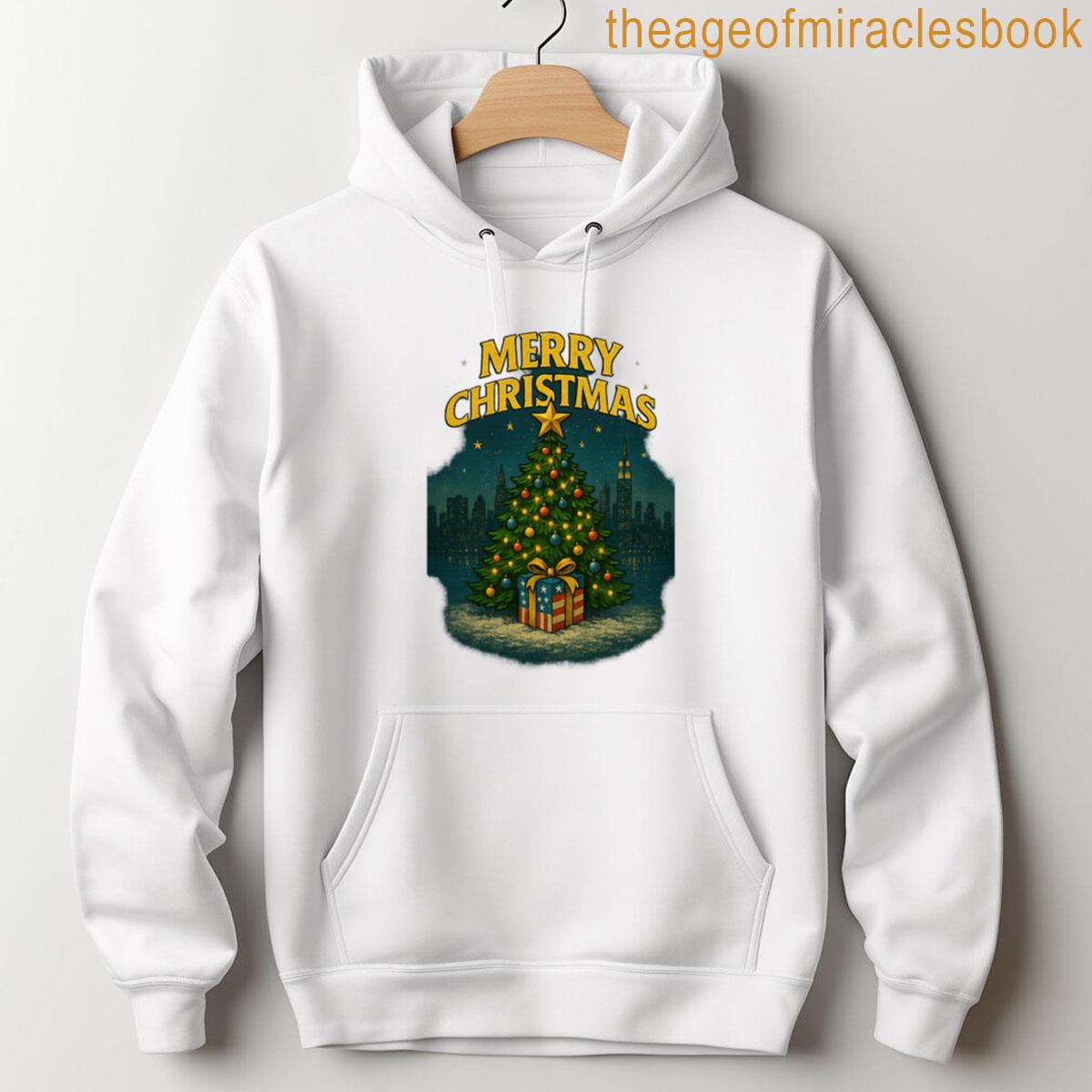 Alternative view of 250th Anniversary Of The Usa -new York Christmas Tree Holiday Skyline Magic T-shirt