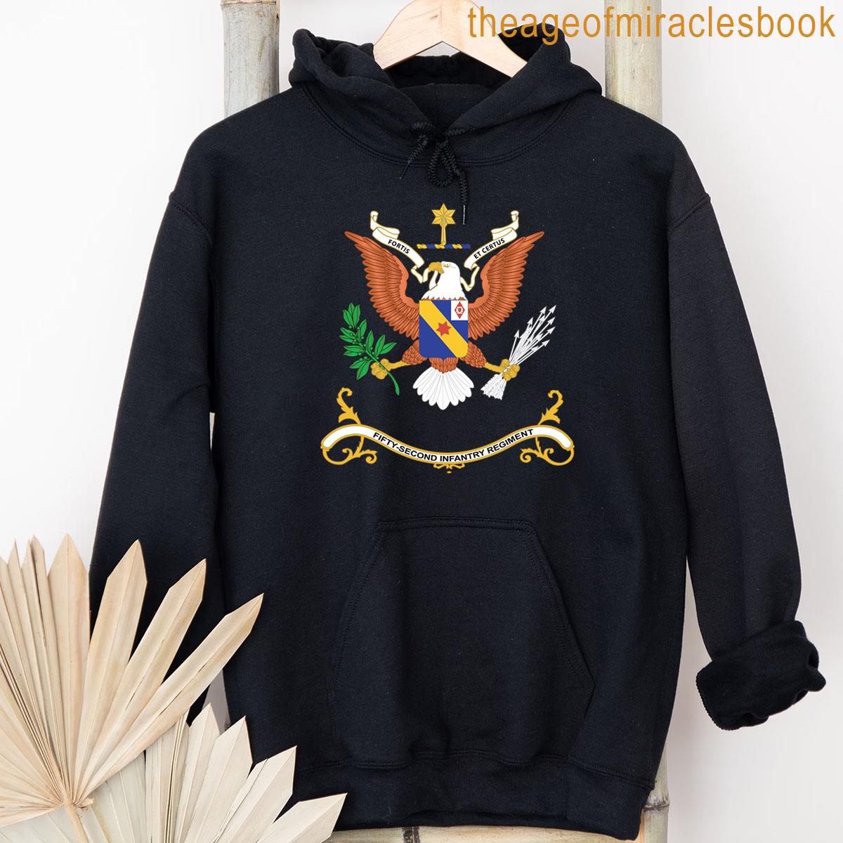 Alternative view of Army - Regimental Colors - 52nd Infantry Regiment - Fortis Et Certus X 300 T-shirt