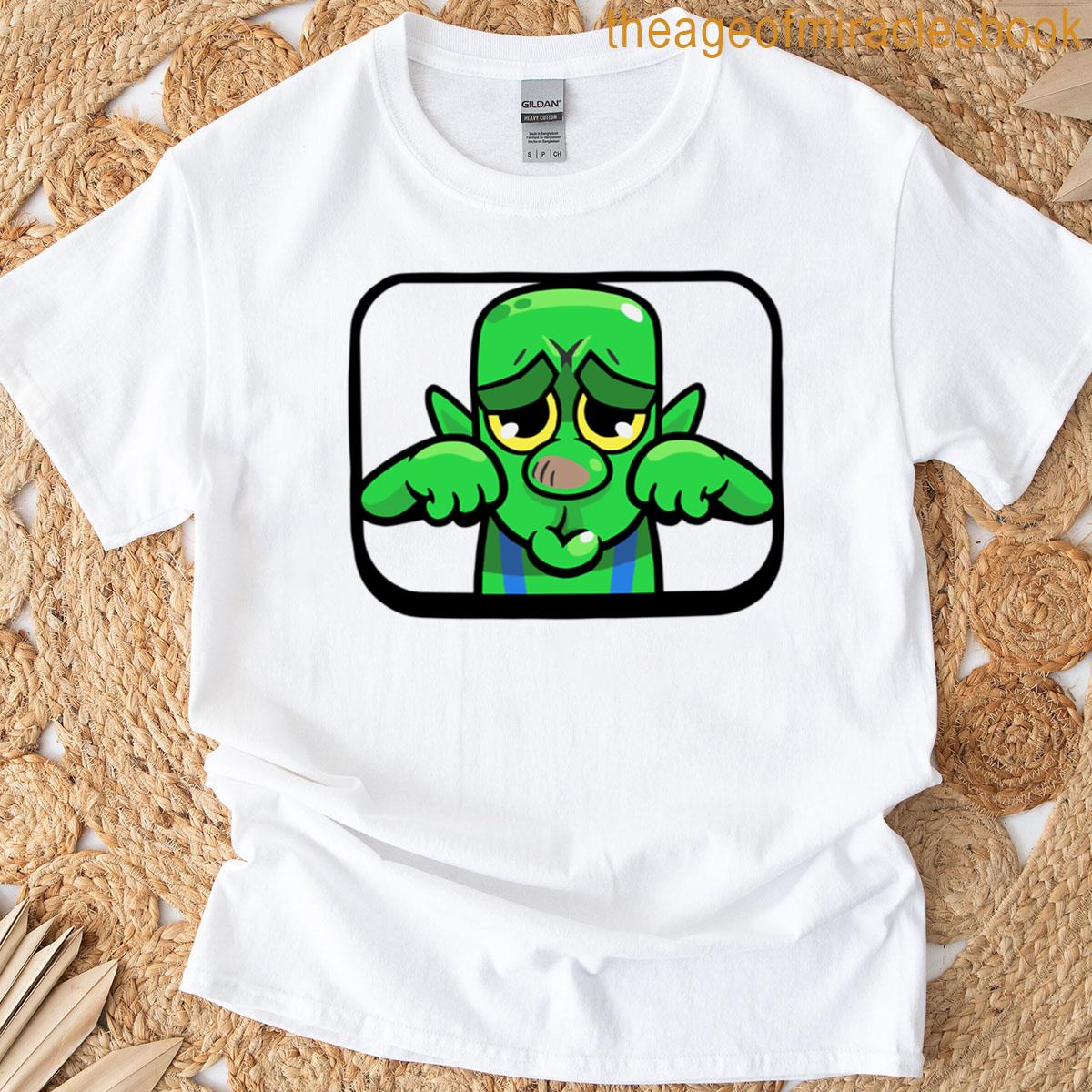 Golbin Crying Emote Boohoo Clash Royal Golbin Meme Oversized T-shirt
