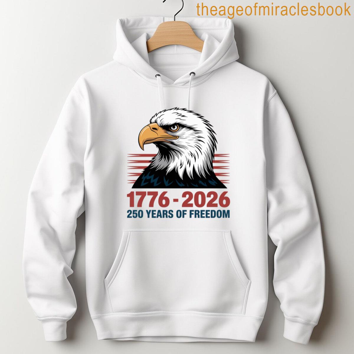Alternative view of 17762026 Patriotic Eagle 250 Years Of Liberty T-shirt