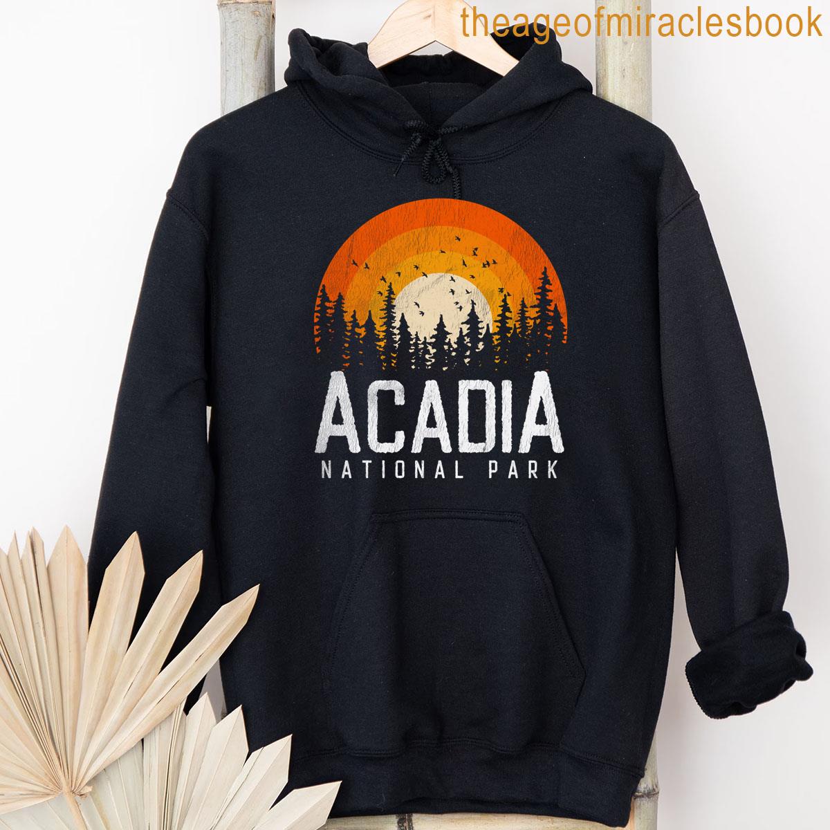 Alternative view of Acadia - National Park Vintage Men Women 70s 80s Outdoor T-shirt