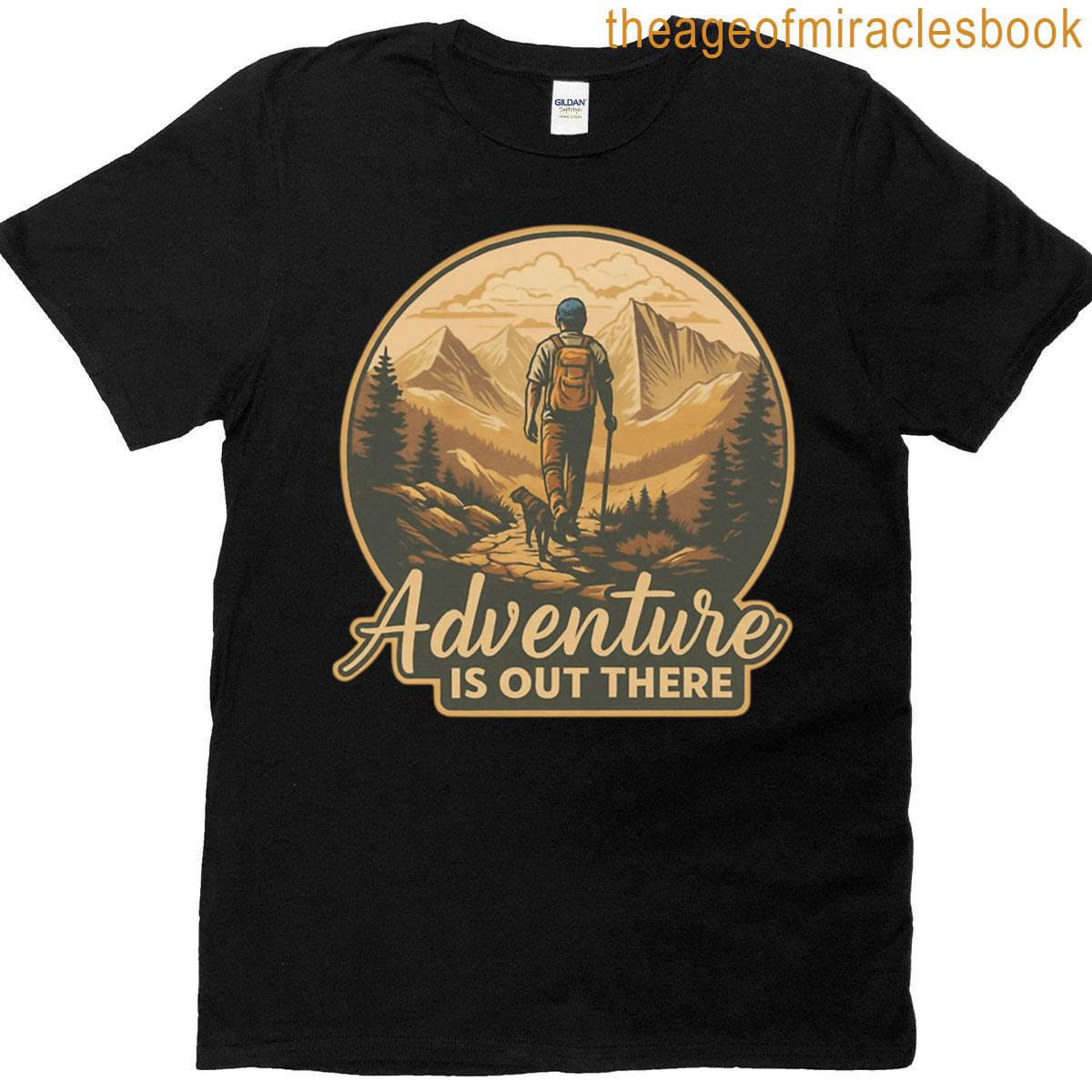Adventure Awaits Camping Hiking T-shirt