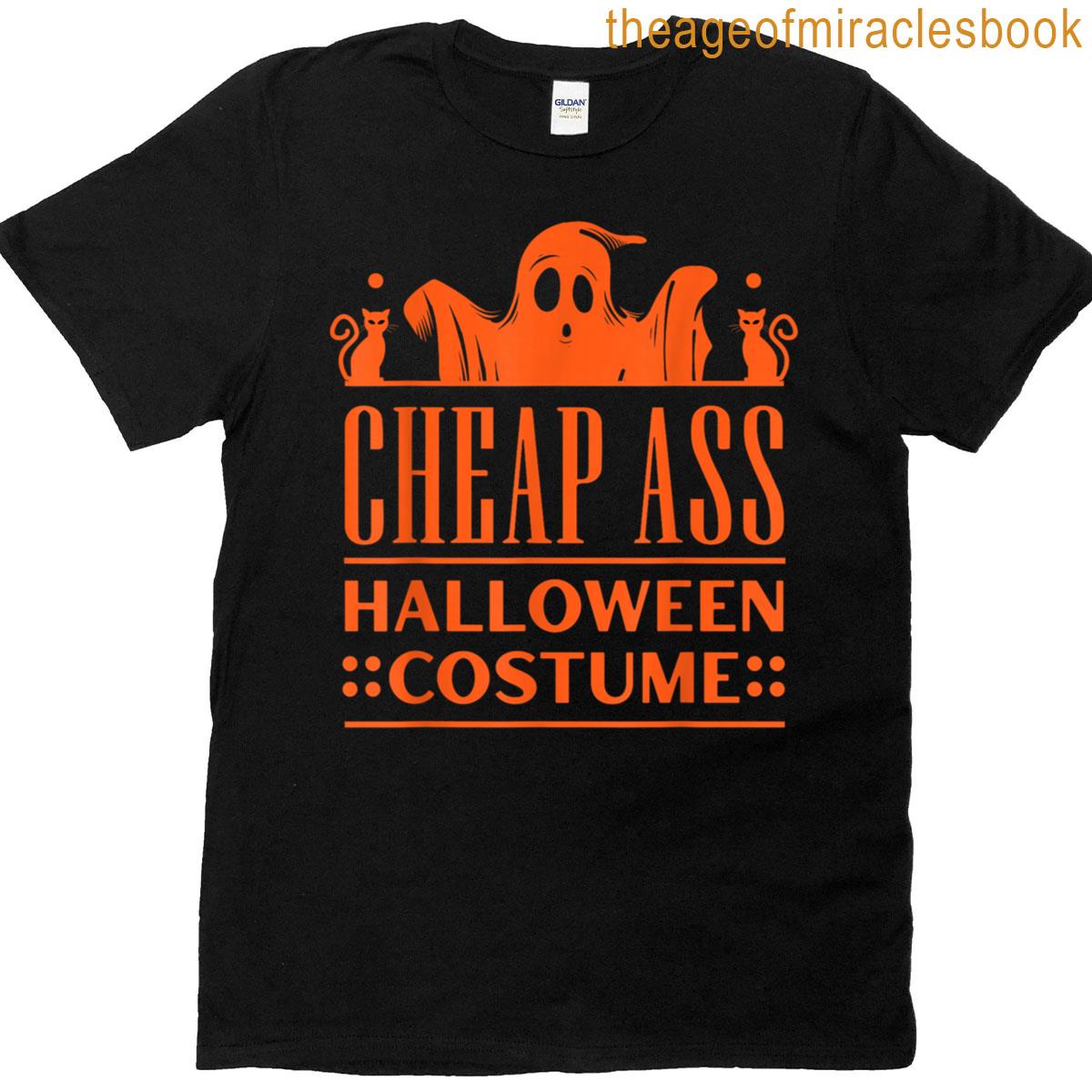 Cheap Ass Halloween Costume Funny Cat Lover T-shirt