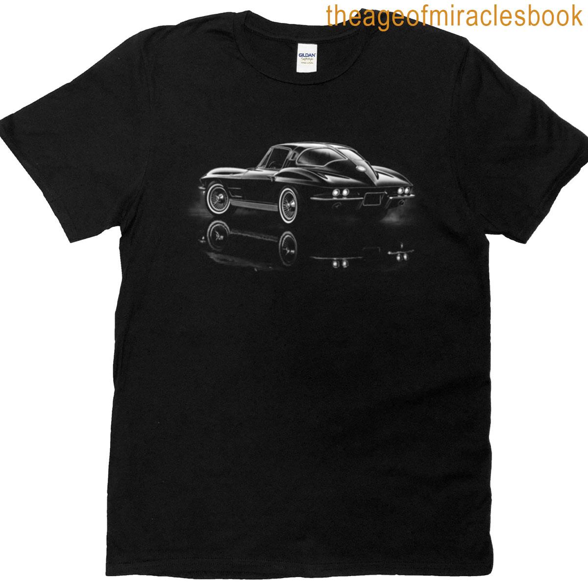 1963 Corvette Sting Ray Split Window American Muscle Car Art T-shirt