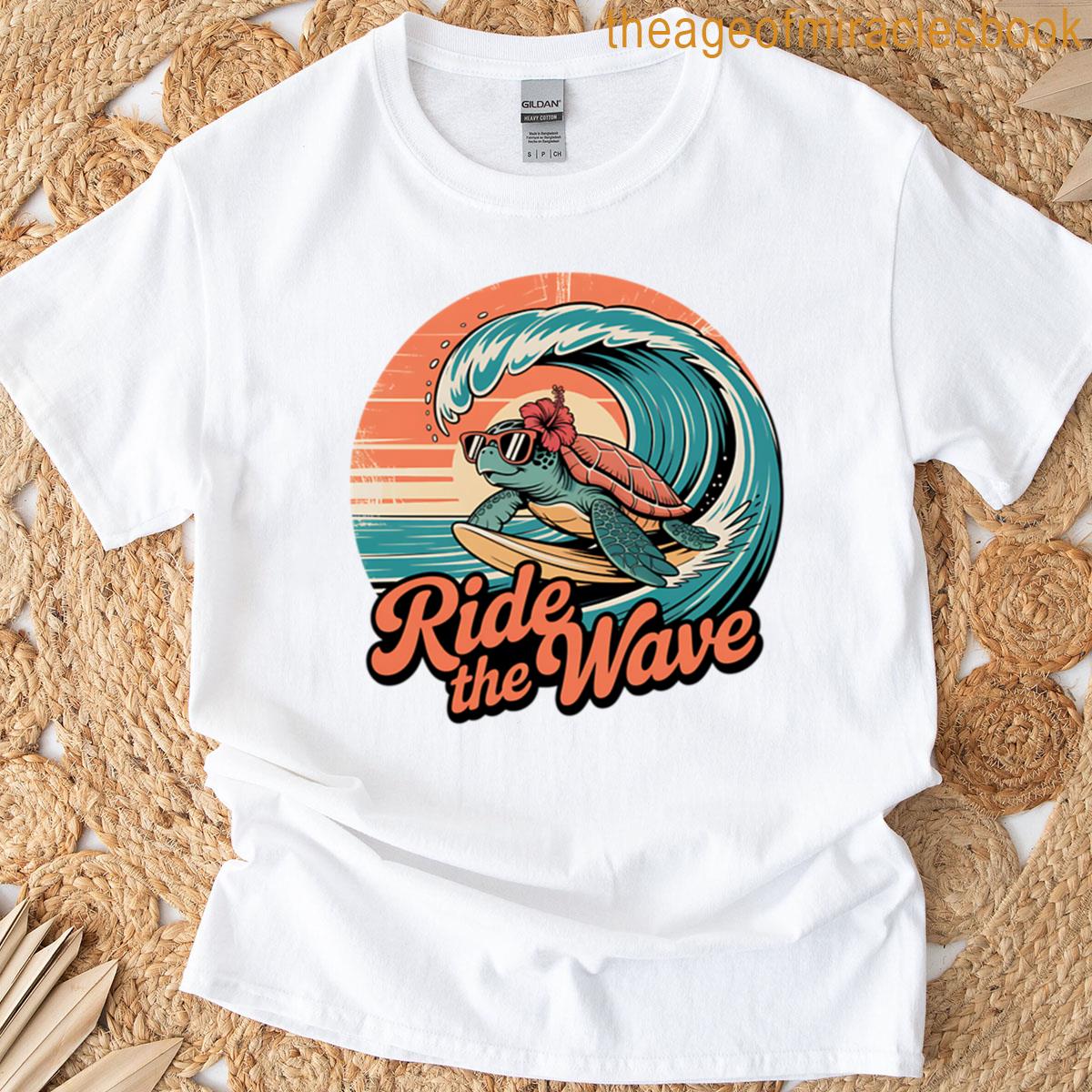 Vintage Turtle Pro Surfer Poster T-shirt
