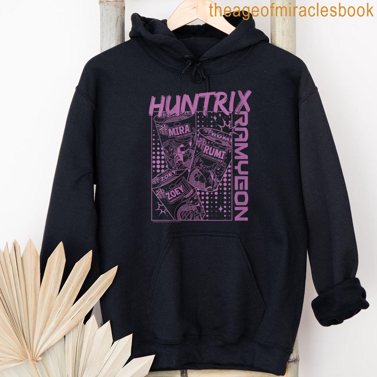 Alternative view of Womens Kpop Demon Hunters Halloween Huntrix Ramyeon Poster T-shirt