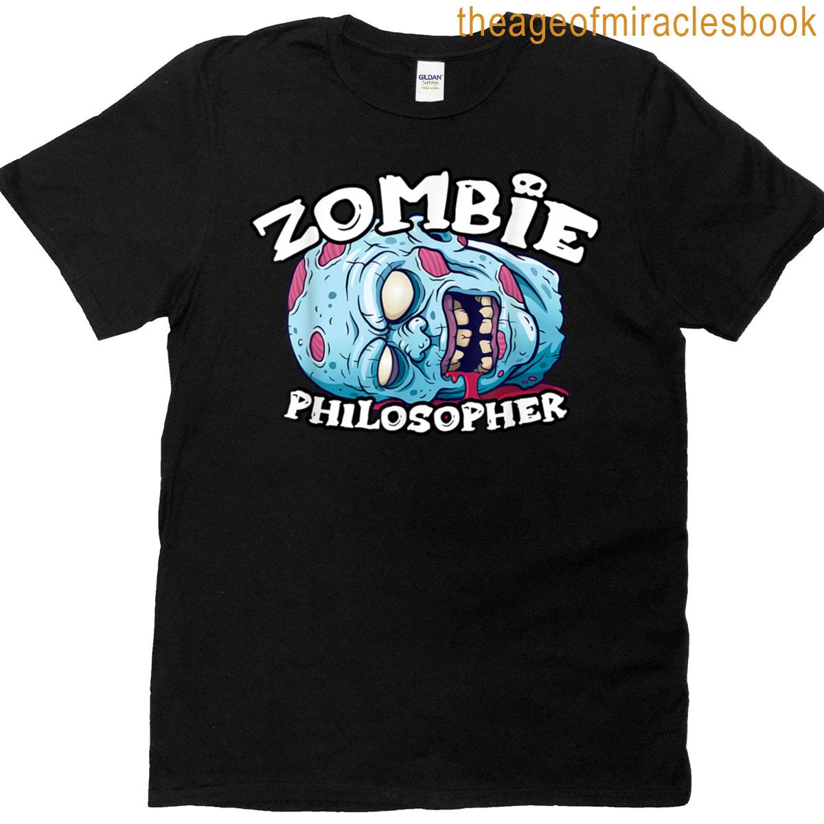 Zombie Philosopher Halloween Simple Costume T-shirt